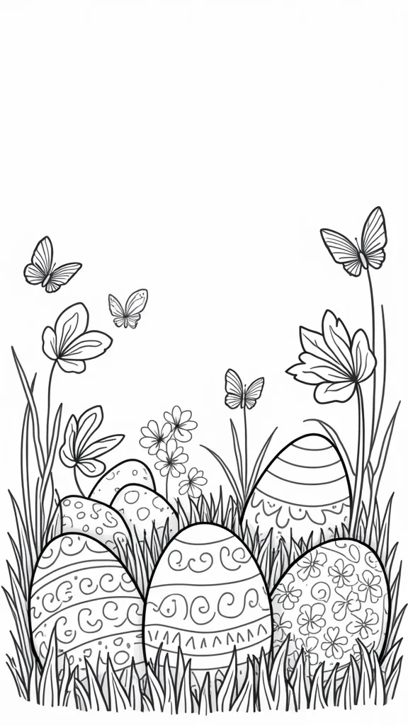 coloring pages eggs